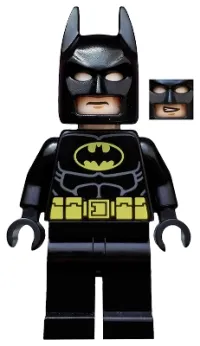 LEGO Batman - Black Suit with Yellow Belt and Crest (Type 2 Cowl, no Cape) minifigure