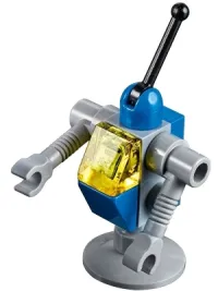LEGO Classic Space Droid - Light Bluish Gray and Blue with Trans-Yellow Eye (Benny's Droid) minifigure
