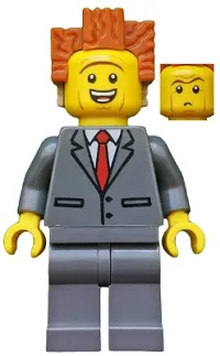LEGO President Business - Smiling, Raised Eyebrows minifigure