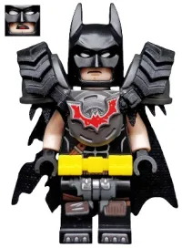 LEGO Batman - Battle Ready, Tire Armor, Tattered Cape, Yellow Utility Belt minifigure