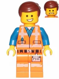 LEGO Emmet - Smile / Scared, Worn Uniform minifigure