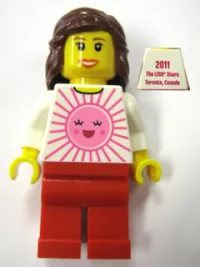 LEGO LEGO Brand Store Female, Pink Sun - Toronto Sherway Square minifigure