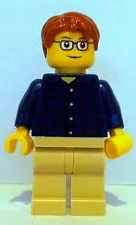 LEGO LEGO Brand Store Male, Plaid Button Shirt - San Diego minifigure