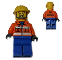 LEGO LEGO Brand Store Male, Construction Worker - Mission Viejo minifigure