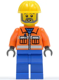 LEGO LEGO Brand Store Male, Construction Worker (no back printing) {Stratford} minifigure