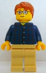 LEGO LEGO Brand Store Male, Plaid Button Shirt - Houston minifigure