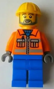 LEGO LEGO Brand Store Male, Construction Worker - Peabody minifigure