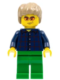 LEGO LEGO Brand Store Male, Plaid Button Shirt (no back printing) {Manchester} minifigure