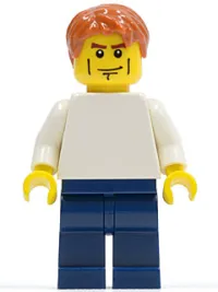 LEGO LEGO Brand Store Male, Plain White Torso, Cheek Lines (no back printing) {Manchester} minifigure