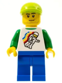 LEGO LEGO Brand Store Male, Classic Space Minifigure Floating - (no back printing) {Manchester} minifigure