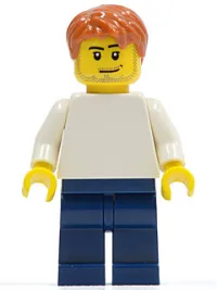 LEGO LEGO Brand Store Male, Plain White Torso, Stubble (no back printing) {Sheffield} minifigure