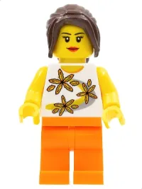 LEGO LEGO Brand Store Female, Yellow Flowers (no back printing) {Sheffield} minifigure