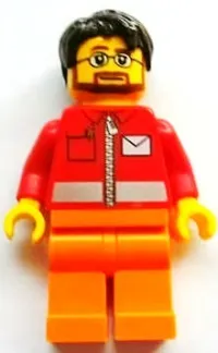 LEGO LEGO Brand Store Male, Post Office White Envelope and Stripe - Toronto Yorkdale minifigure