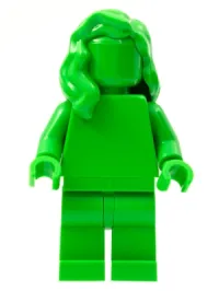 LEGO Everyone is Awesome Bright Green (Monochrome) minifigure