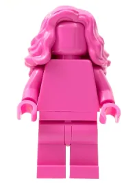 LEGO Everyone is Awesome Dark Pink (Monochrome) minifigure