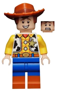 LEGO Woody - Normal Legs, Minifigure Head, Smile with Teeth / Scared minifigure