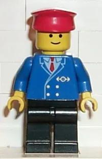 LEGO Railway Employee 1, Black Legs minifigure