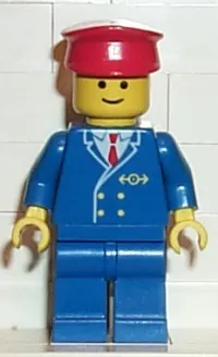 LEGO Railway Employee 1, Blue Legs minifigure