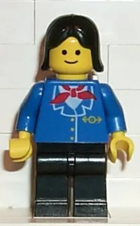 LEGO Railway Employee, Black Female Hair minifigure