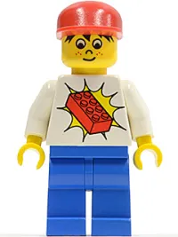 LEGO Railway Brickster with Red Brick on Chest minifigure