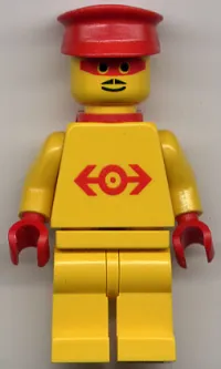 LEGO Railway Employee Lego Loco 1, Red Plastic Cape minifigure