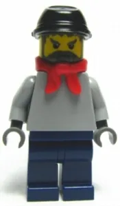 LEGO Railway Engineer, Black Kepi minifigure