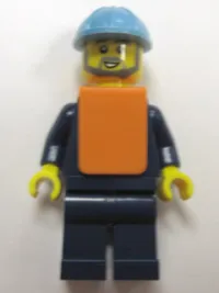 LEGO Maersk Train Workman 1 - Gray Beard minifigure