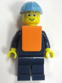 LEGO Maersk Train Workman 3 - Smile and White Glasses minifigure