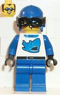 LEGO Race - Driver, Blue Shark minifigure