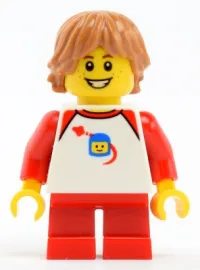 LEGO Boy with White Classic Space Shirt minifigure