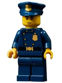 LEGO Police Officer, Smirk (1940s Era) minifigure