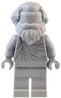 LEGO Natural History Museum Statue - Hair Swept Back, Beard, Legs minifigure