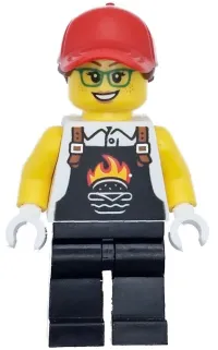 LEGO Burger Truck Vendor minifigure