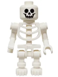 LEGO Skeleton - Standard Skull, Bent Arms, Vertical Grip Left, Horizontal Grip Right minifigure