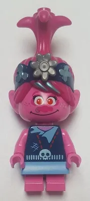 LEGO Poppy with Dark Blue Jacket and Flat Silver Flower minifigure