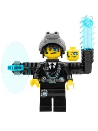 LEGO Agent Curtis Bolt Complete - No Sticker on Shield minifigure