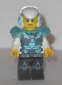 LEGO Agent Max Burns - Helmet and Armor, White Arms minifigure
