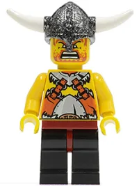 LEGO Viking Warrior 6b - Dark Red Hips and Black Legs minifigure