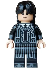 LEGO Wednesday Addams - Black and Dark Bluish Gray Nevermore Academy Uniform minifigure