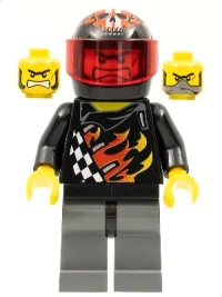 LEGO Backyard Blaster 1 (Bart Blaster) - Standard Helmet, Trans-Red Visor minifigure