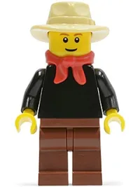LEGO Gold Prospector - Male, Reddish Brown Eyebrows minifigure