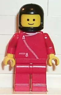 LEGO Jacket with Zipper - Red, Red Legs, Black Classic Helmet minifigure