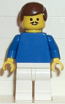 LEGO Soccer Player Blue/White Team Player 1 minifigure
