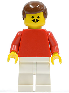 LEGO Soccer Player Red/White Team Player 1 minifigure