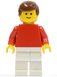 LEGO Soccer Player Red/White Team Player 4 minifigure
