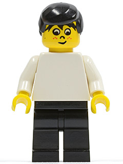 LEGO Soccer Player White/Black Team Player 5 minifigure