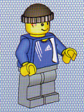 LEGO Soccer Player - Adidas Logo Blue Torso Stickers (#6) minifigure