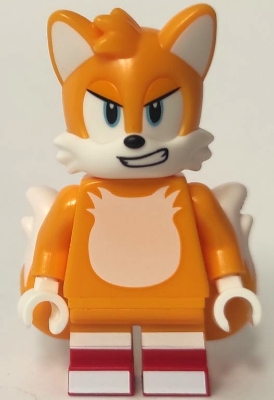LEGO Tails (Miles Prower) - Angry minifigure