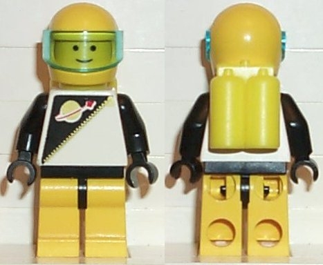 LEGO Futuron - Black/Yellow with Yellow Helmet minifigure