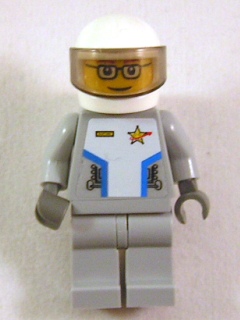 LEGO Star Justice Astronaut 2 - with Torso Sticker (glasses, gold badge) minifigure